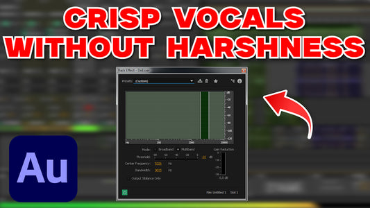 How to Get CRISPY Vocals Without the HARSHNESS: Adobe Audition DeEsser